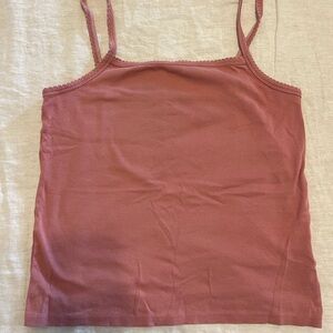 Madewell Square Neck Tank Top, Pink